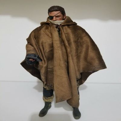 1:6 Scale Brown Old Effect Cape Cloak Gown Model for 12" Male & Female (no Figure)