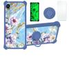 Case for Kyocera Digno Sx2 5g Case Compatible with Kyocera Digno Sx2 5g Phone Case Cover [with Tempered Glass Screen Protector][PC + TPU 2 in 1][Ring Support] [Gold Glitter+Luminous] JSL-SZH view 1