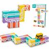 QBI Magnetic Blocks STEM Toys for Toddlers Aged 1+ Year Old Boys & Girls3D Colorful Magnetic Building Blocks with School BusMagnet Block for KidsEducational & Montessori Preschool Kids Toy (13PCS) view 1