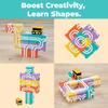 QBI Magnetic Blocks STEM Toys for Toddlers Aged 1+ Year Old Boys & Girls3D Colorful Magnetic Building Blocks with School BusMagnet Block for KidsEducational & Montessori Preschool Kids Toy (13PCS) view 4