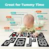 QBI Magnetic Baby Toys 0-6-12 Months | Black and White Baby Cards Newborn Toys High Contrast Flashcards & Magnetic Cubes | Visual Stimulation Montessori | Baby Essentials (9 Pieces) view 2