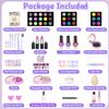Hollyhi 59Pcs Kids Makeup Kit for Girl, Washable Play Makeup Toys Set for Dress Up, Beauty Vanity Set with Cosmetic Case Birthday Toys for Girls 3 4 5 6 7 8 9 10 11 12 Year Old Kids Toddlers (Purple) view 2