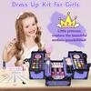 Hollyhi 59Pcs Kids Makeup Kit for Girl, Washable Play Makeup Toys Set for Dress Up, Beauty Vanity Set with Cosmetic Case Birthday Toys for Girls 3 4 5 6 7 8 9 10 11 12 Year Old Kids Toddlers (Purple) view 3