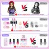 Hollyhi 59Pcs Kids Makeup Kit for Girl, Washable Play Makeup Toys Set for Dress Up, Beauty Vanity Set with Cosmetic Case Birthday Toys for Girls 3 4 5 6 7 8 9 10 11 12 Year Old Kids Toddlers (Purple) view 4