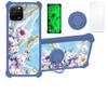 Case for Huawei Nova Y61 Case Compatible with Huawei Nova Y61 Phone Case Cover [with Tempered Glass Screen Protector][PC + TPU 2 in 1][Ring Support] [Gold Glitter+Luminous] JSL-SZH view 1