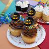 The Flash Batman Logo Cupcake Picks Toppers Decoration Set of 6 view 4