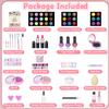Hollyhi 59Pcs Kids Makeup Kit for Girl, Washable Play Makeup Toys Set for Dress Up, Beauty Vanity Set with Cosmetic Case Birthday Toys for Girls 3 4 5 6 7 8 9 10 11 12 Year Old Kids Toddlers ( Pink ) view 2