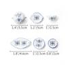 Odoria 1/12 Miniature Dish Dinnerware Set 17Pcs Dollhouse Decoration Accessories, Blue Petals view 4