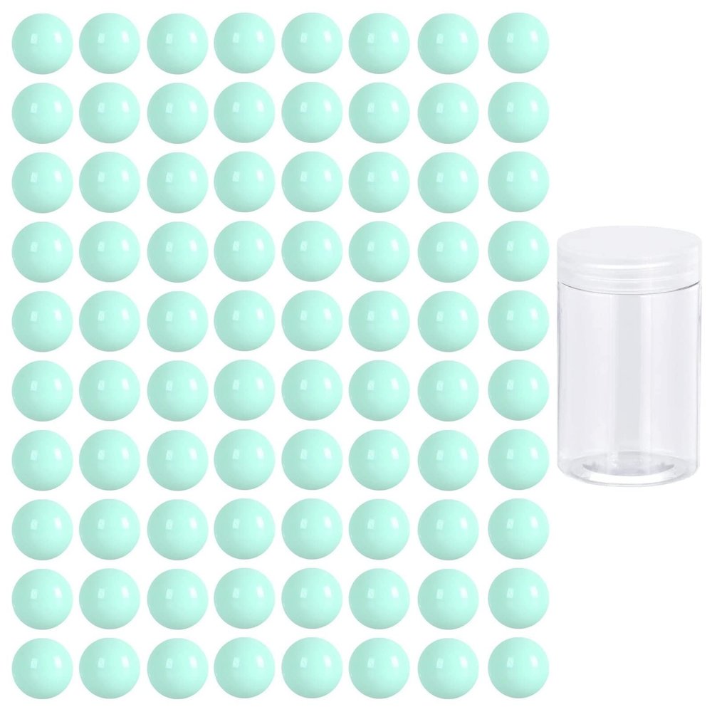 Witlans 80pcs Chinese Checker Game Replacement Balls,14mm Acrylic Balls for Aggravation Game,Traditional Marbles Games (PowderBlue)