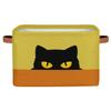 Cute Black Cat Storage Basket Cube Large Collapsible Toys Storage Box Bin Laundry Organizer for Closet Shelf Nursery Kids Bedroom,15x11x9.5 in,2 Pack view 1
