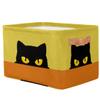 Cute Black Cat Storage Basket Cube Large Collapsible Toys Storage Box Bin Laundry Organizer for Closet Shelf Nursery Kids Bedroom,15x11x9.5 in,2 Pack view 2