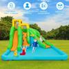 KOTEK Inflatable Water Slide, 6 in 1 Water Park Waterslide Inflatables with Climbing Wall, 2 Long Slides, Splash Pool & Ball Hoop, Outdoor Blow up Water Slides for Kids Backyard Fun (with 480W Blower) view 2