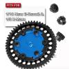 hopsupRC 45# Steel Spur Gear 52T & Aluminum Cush Drive with(15T+17T+19T) Pinions Gear Sets Upgrades Part for 1/5 X-Maxx,1/10 New E-Revo2.0,#6449#7793X,Navy Blue view 2