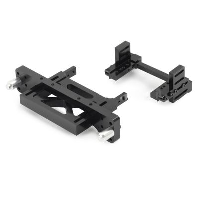 1/10 RC Crawler Car Land Cruiser LC80 ABS Interior Body Mount Roof Rack Bull Bar Bumper Snorkel LED Lights for SCX10 TRX4 Redcat (SCX10 Body Mount)
