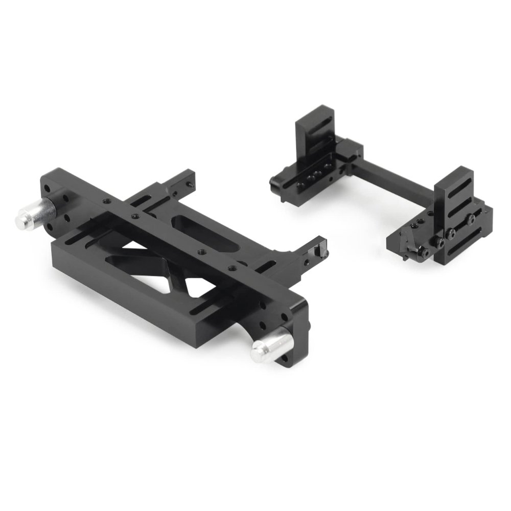1/10 RC Crawler Car Land Cruiser LC80 ABS Interior Body Mount Roof Rack Bull Bar Bumper Snorkel LED Lights for SCX10 TRX4 Redcat (SCX10 Body Mount)