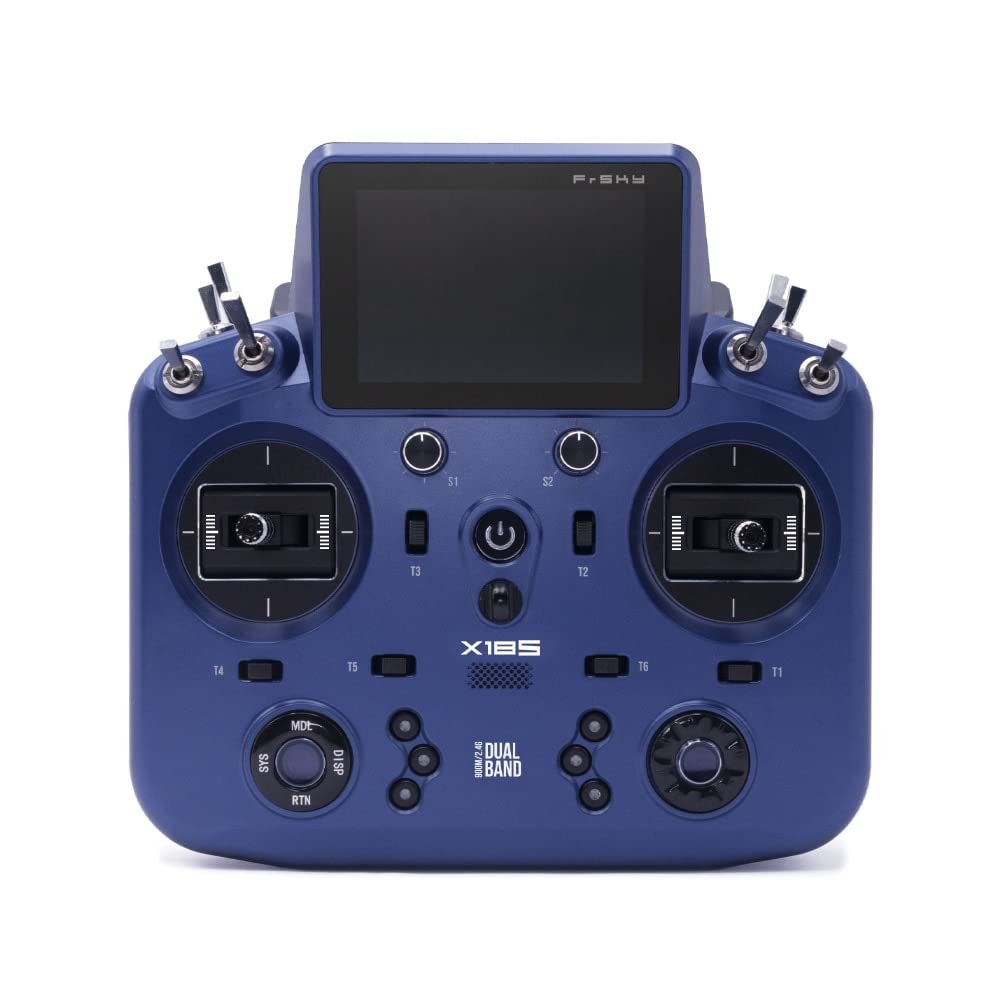 NOBRIM Tandem X18S Transmitter Color Touch-Screen Displays FCC Controller for RC Aircraft Model (Blue)