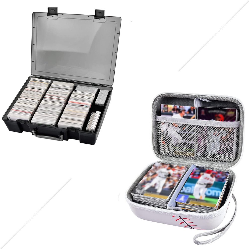 ALKOO 2200+ Card Case Holder + Baseball Card Holder Case