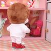 niannyyhouse 20cm Plush Doll Clothes Red Suit Coat Bow Tie White Shirt Pants 8in Soft Stuffed Plush Toys Accessories Dress up (Red, 20cm) view 4