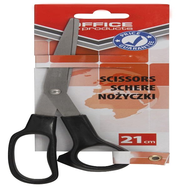 Office Products 18251611-05 Universal Scissors 21 cm for Left-Handed and Right-Handed Users, Made of High-Quality Stainless Steel for Office