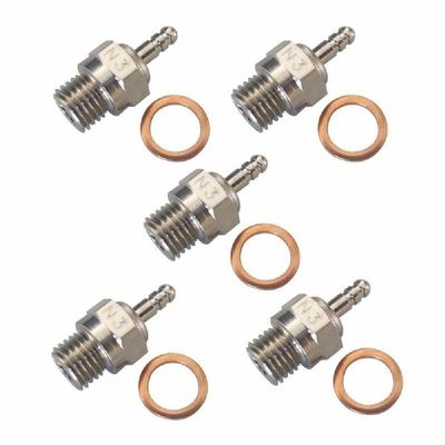 DAGIJIRD 5pcs 8MM Metal Super Glow Plug RC #3 N3 70117 Hot Engines Replacement for Kyosho for HPI for HSP 1:10