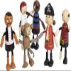 Wooden Bending Dolls Pirate view 2