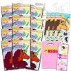 Afro Unicorn Birthday Party Favors - 24 Pack Bundle with Afro Unicorn Grab n Go Play Packs and Beach Kids Loot Bags view 1