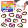 ArtCreativity Set of 12 Cats Cradle String Game - 63 Inch Looped Strings for Kids - Vintage Fidget Toys & Retro Puzzle Game - Colorful Strings in Yellow, Green, Purple, Pink, Blue - Ages 5+ view 1