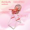 Foldable Baby Doll High Chair, Baby Doll Accessories, Dolls & Accessories Highchair Stuff for 18 Inch Doll, Doll High Chair Toy Set for Toddlers 3 Year Old Girls, 5+ Year Old Girl Doll Furniture Toys view 3