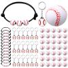 Nosiny 108 Pcs Baseball Party Favors Bulk Baseball Keychain Gifts Stress Balls Charm Bracelets 36 Pieces Each for Team Birthday Party Supplies view 1