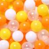 GUESVOT Ball Pit Balls Plastic Balls for Ball Pit BPA Free Plastic Balls Crush and Smash Proof Ball 100pcs 2.2" Set for Toddlers for Play Tent Tunnel (Orange+Yellow+White) view 1