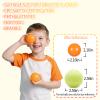 GUESVOT Ball Pit Balls Plastic Balls for Ball Pit BPA Free Plastic Balls Crush and Smash Proof Ball 100pcs 2.2" Set for Toddlers for Play Tent Tunnel (Orange+Yellow+White) view 3