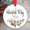 VAPCUFF Personalized Baptism Ornaments, Baptism Gifts for Girls, Baby Christening Gift, Christening Gift from Godmother, Keepsake for Christenings, Girl Baptism Gifts view 1