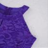 Agoky Kids Flower Girls Floral Lace Romper Dress Halter Neck Rhinestone Belt Bridesmaid Wedding Party Ball Gown Costume Purple 8 Years view 4