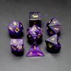 Dice Set 7 PCS Gemstone D&D Dice with Gift Case for Dungeons and Dragon Tabletop Game (Amethyst) view 1