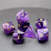 Dice Set 7 PCS Gemstone D&D Dice with Gift Case for Dungeons and Dragon Tabletop Game (Amethyst) view 2