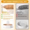 Foldable Ball Pits for Kids and Pets - Versatile Toddler Pool and Cat Ball Pit - Perfect for Girls and Boys Indoor and Outdoor Play Ball Pit - Easy to Assemble and Storage(Balls Not Include) view 4