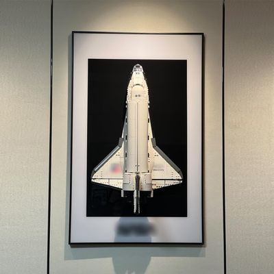 iLuane Display Wallboard for10283 Building Set, Adult Spaceship Collectibles Wall Mount, Home or Office Dcor (No Car Included)