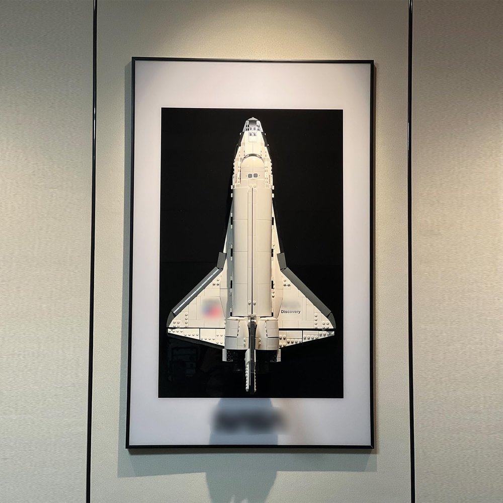 iLuane Display Wallboard for10283 Building Set, Adult Spaceship Collectibles Wall Mount, Home or Office Dcor (No Car Included)