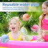 MBKET 24 Pack Reusable Water Balloons Water Balls Latex-Free Soft Silicone Water Splash Ball with Portable Mesh Bag Summer Outdoor Play Pool Party Backyard Fun Water Toys view 4