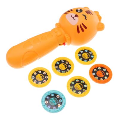 CAXUSD 1set Boys and Girls Flashlight Projector Toy Musical Early Education Projector for Bedtime Fun Patterns for Learning and Imagination Boys and Girls Toy for Cognitive Development