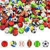 300 Pieces Sports Ball Pattern Mini Erasers Assortment Novelty Pencil Erasers Bulk for Rewards Prizes Gift Filler view 1