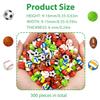 300 Pieces Sports Ball Pattern Mini Erasers Assortment Novelty Pencil Erasers Bulk for Rewards Prizes Gift Filler view 3