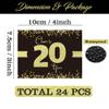 Sumerk 24 Pcs Cheers to 20 Stickers for Envelopes, Bag Seals, Water Bottle Labels & Party Favors view 2