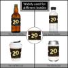 Sumerk 24 Pcs Cheers to 20 Stickers for Envelopes, Bag Seals, Water Bottle Labels & Party Favors view 3