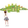 Beright Dinosaur Activity Wall Busy Board Panels, Montessori Sensory Toys, Toddler Learning Activity Center, Perfect for Toddler Playroom & Children's Daycare, Green view 1
