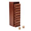 Canuan Wooden Tumbling Tower, 54PCS Blocks Stacking Games for Party, Camping, Outdoor Games for Kids Adult and Families, Classic Stacking Tower Montessori Toys Tabletop Games with Storage Box view 1