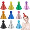 Pai Sence Large Party Hats for Kids Adults Glitter Party Hats with Pom Poms Reusable Birthday Decorations L 10 Pcs view 1