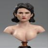 Fremego 1/6 Scale Female Head Sculpt,Female Agent Plastic Hair Head Carved for 12inch PH TBL JO Soldier Action Figure Collection (C) view 2