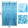 Junkin 59 Pcs Nautical Cruise Birthday Party Decorations Include Fish Net, Sailing Swirls, Nautical Banner, Cake Topper, Foil Fringe Curtains and Latex Balloons for Boys Girls Summer Events Party view 4