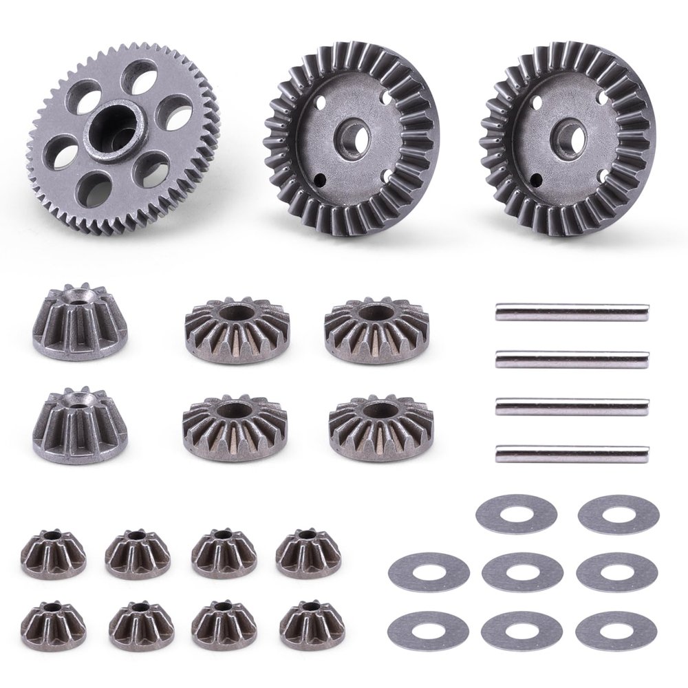 HAIBOXING 1/16th RC Car Spare Parts Machined Metal Spur Gear & Diff. Pinions and Diff. Gears Apply to 16890A(M16102 & M16103)